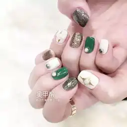  专属于春季的绿色系美甲,美爆了