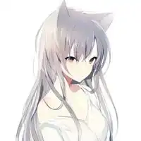  猫耳动漫头像女白色系萌的猫耳女生动漫头像