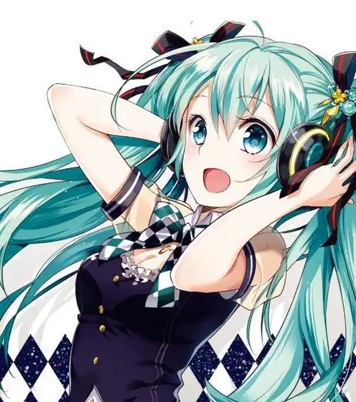  二次元卡通美图初音未来,最初的声音,无限的未来