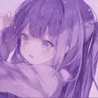  动漫紫色头像动漫女生唯美紫色系头像
