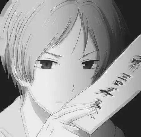  黑白冷澹系动漫男生头像奈何时光那么浅,你我,渐行渐远