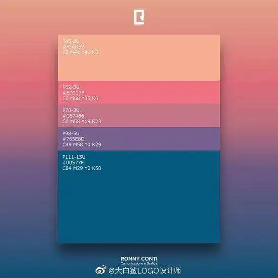  一组明亮色彩配色参考