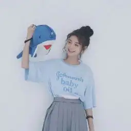  蓝色系女头望喜