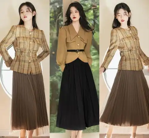  女人过了30岁以后,还是穿裙子最好看今年流行伞裙,特优雅