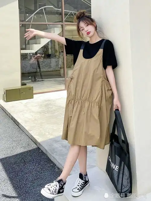 甜辣风盐系炸街微胖酷酷风格女装套装夏孕妇网红孕中期港味两件套 甜辣风盐系炸街微胖酷酷风格女装套装夏孕妇网红孕中期港味两件套