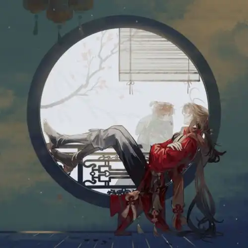  人物插画这是什么神仙插画呀也太唯美了吧值得收藏