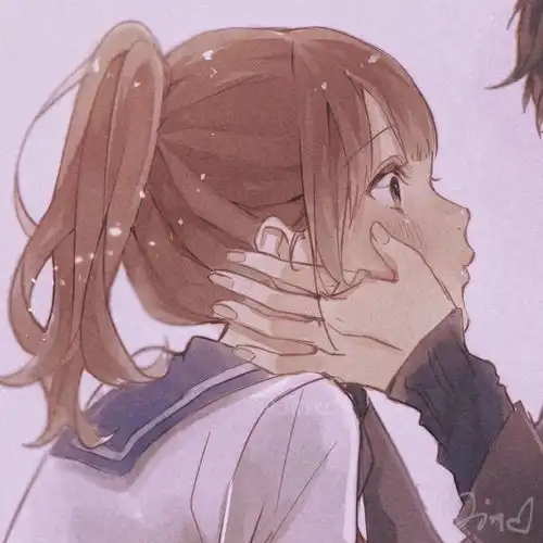 手绘动漫插画情侣头像 手绘动漫插画情侣头像