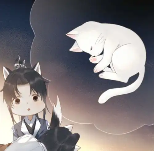 二哈漫画,楚晚宁穿皮鞋登场,化身白猫点题了,墨燃即将社死