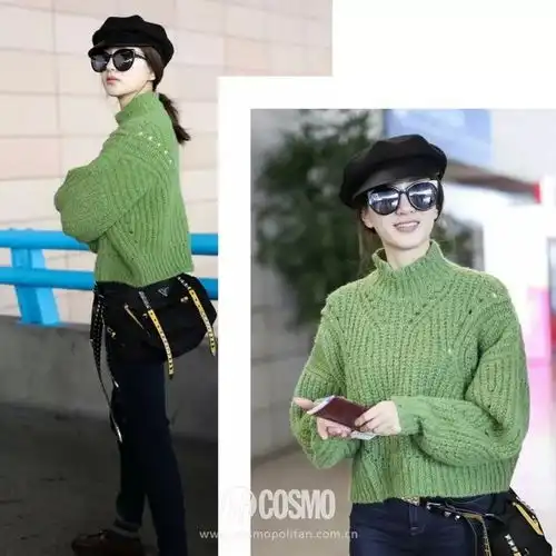 头像微信绿色系毛衣