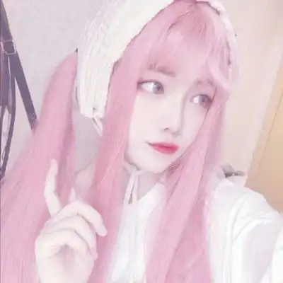 粉色系闺蜜头像一对少女心高清两人软妹组合