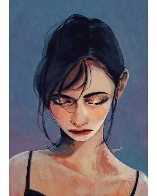  时尚复古色调的插画,每一张都想当头像