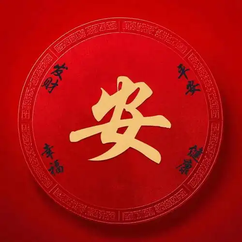  新年简约红色系姓氏头像分享