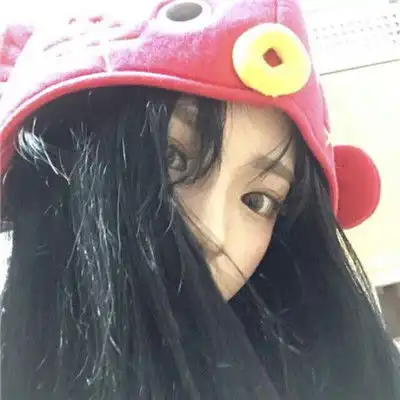 qq头像连帽女卡通拽