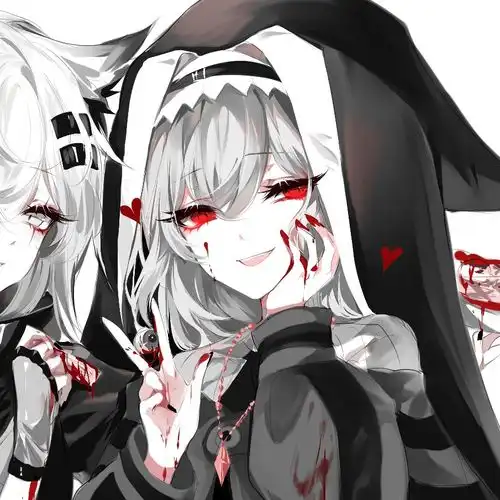 闺蜜头像丧系黑系动漫情