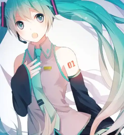 萌系二次元头像初音未来