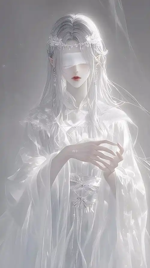  古装美如画白色系仙气飘飘