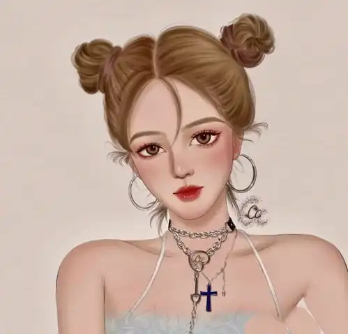  女生头像一组高冷拽酷版和甜美系的混搭