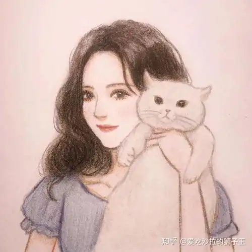 猫系女友的头像可爱一直等待