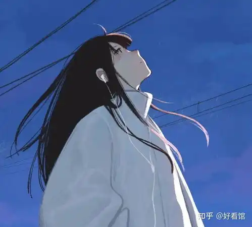 蓝色系手绘女生头像图集