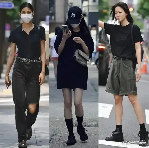 喜欢黑色却穿不出时髦感首尔小姐姐穿搭示范,又a又飒 喜欢黑色却穿不出时髦感首尔小姐姐穿搭示范,又a又飒