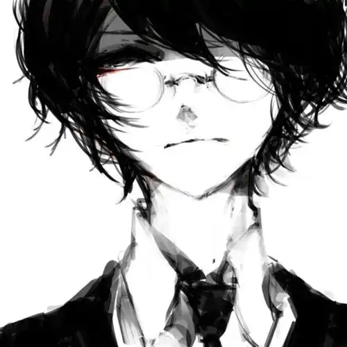  动漫男生头像,戴眼镜的男头,我还是曾经那个少年,英姿风发