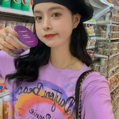  紫色系女生头像高清,优雅好看的大美女