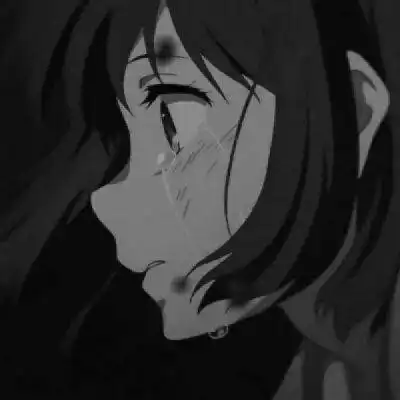  伤感女头像黑白丧系女生头像