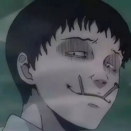 丧系女生头像抑郁插画