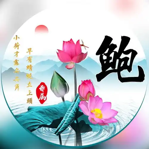  爱了45张姓氏微信头像,满屏都是荷花的清香