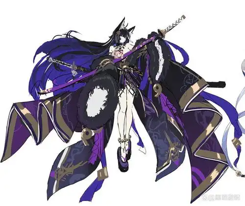  碧蓝航线ur武藏人设废案公开身着山贼草寇装备的华丽狐娘