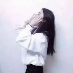 白色系女头可爱情侣头像