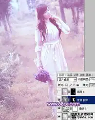 梦幻头像女生蓝紫色系