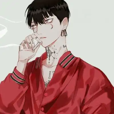  卡通头像男生冷酷帅气最帅头像二次元男高清