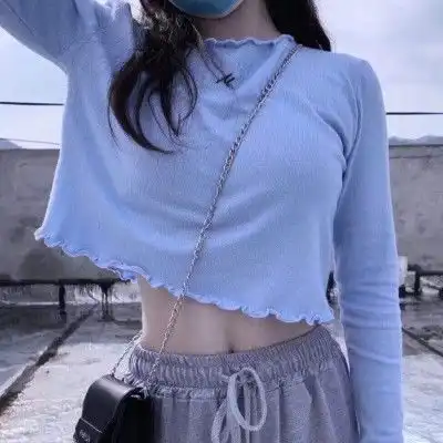  ins蓝色系可爱女生头像