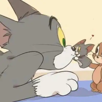  猫和老鼠情侣头像汤姆和杰瑞cp头像高清可爱