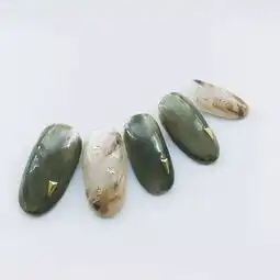  绿色系美甲,美到想要安利给全世界