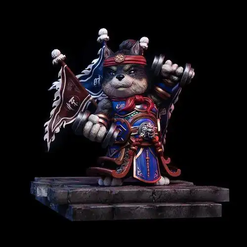 混沌燥物匠心独运再现,打造萌系猫狗门神手办 混沌燥物匠心独运再现,打造萌系猫狗门神手办