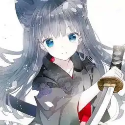  动漫美图插画二次元唯美系少女刀剑堆糖,美好生活研究所