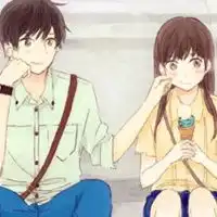 卡通双人情侣头像校园
