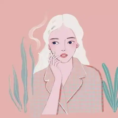  插画女生头像