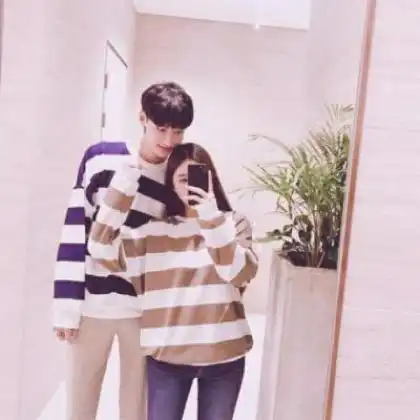 情侣头像绿色系一男一女