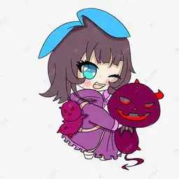  原创手绘q版仙侠万圣节可爱女孩png格式素材图片免费下载高清psd千库网图片编号11289575