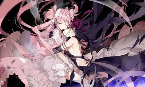  动漫头像壁纸闪耀着光芒的少女们韩国画师hisa的插画作品