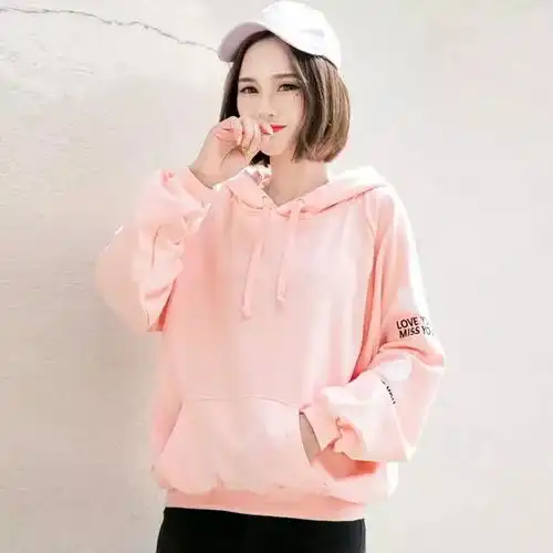 粉色系女头像卫衣