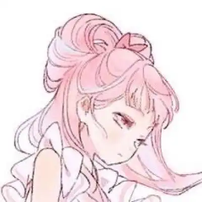  粉色系动漫女头萌甜