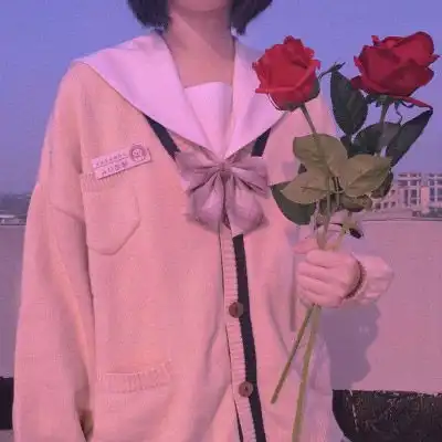  女生头像仙女味粉色部位图小仙女风模糊粉色头像女