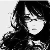 女生动漫禁欲系头像黑白