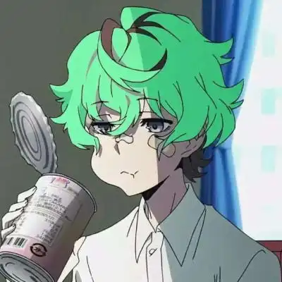 绿头发女生头像动漫