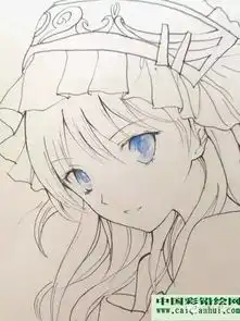  卡通人物彩铅画教程动漫美少女彩色铅笔画绘画图文步骤