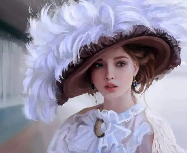  美国美女画家的一组最美画中人送给你